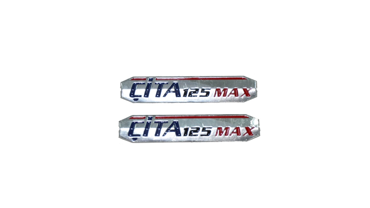 YAN KAPAK YAZISI METALİK TAKIM (ÇİTA125-R MAX)